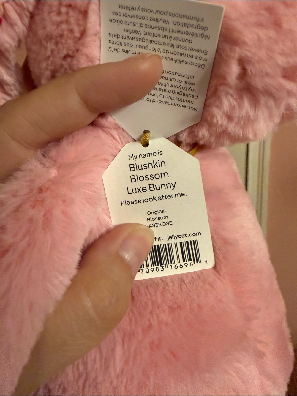 Jellycat blushkin blossom luxe bunny - Picture 4 of 4